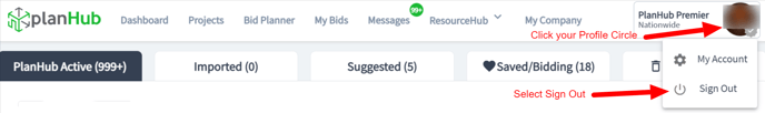 PlanHub-Subcontractor-How to Sign Out